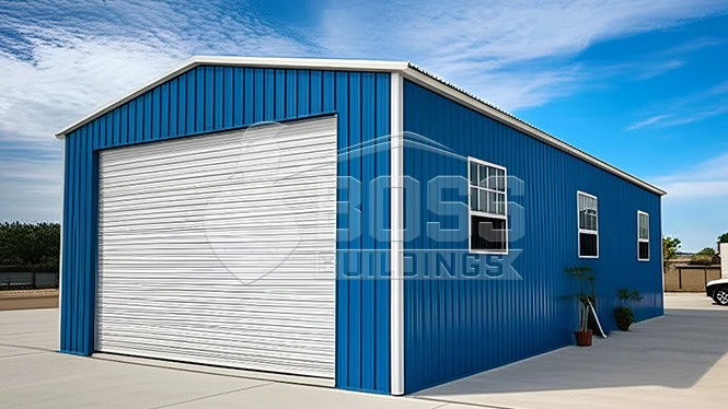 12'x25'x9' One Car Garage with Vertical Siding