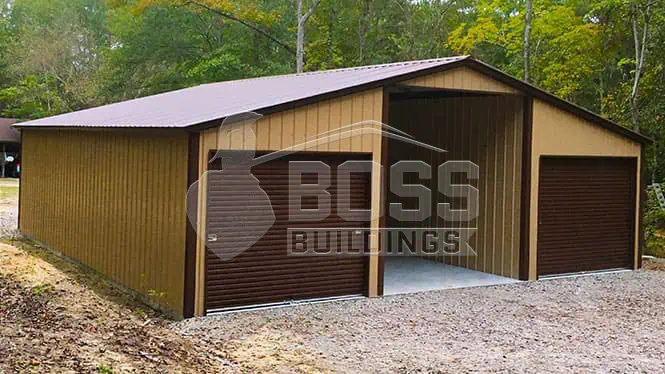 12'x30'x9' Steel Barn with Lean-To(s)