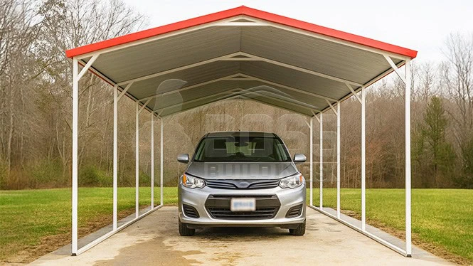 16'x20'x7' Single Car Carport