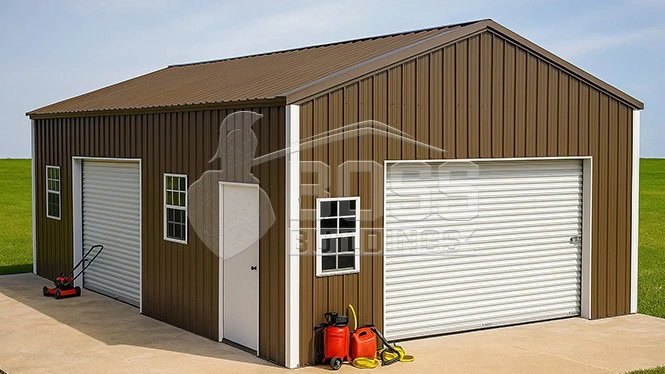 16'x25'x12' One Car Vertical Garage