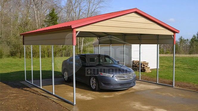 18'x20'x8' One Car Carport