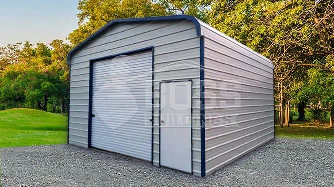 18'x20'x10' One Car Metal Shed