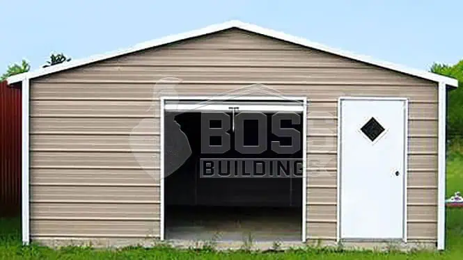 18'x25'x8' A-Frame One Car Garage