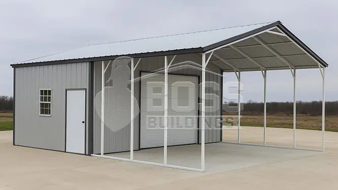 18'x35' All Vertical Utility Carport