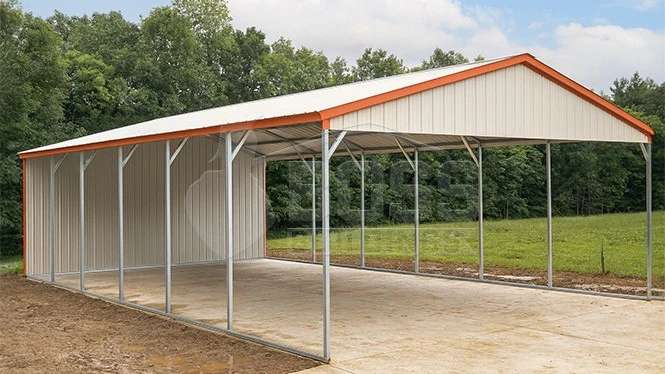 20'x30'x9' Two Car Metal Carport