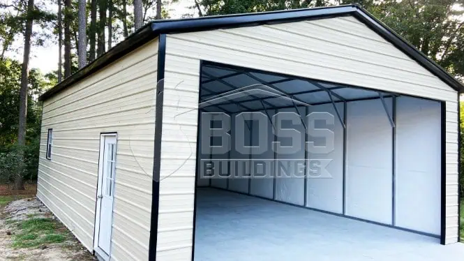 20'x35'x11' Two Car Metal Garage
