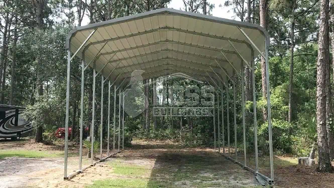 20'x40'x12' Regular Roof RV Cover