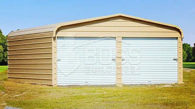 24'x25'x9' Regular Roof 2 Car Garage