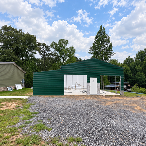 Kenny Gunter's Custom 24' x 30' Metal Building in Alabama — photo 2