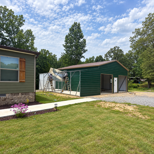 Kenny Gunter's Custom 24' x 30' Metal Building in Alabama — photo 4