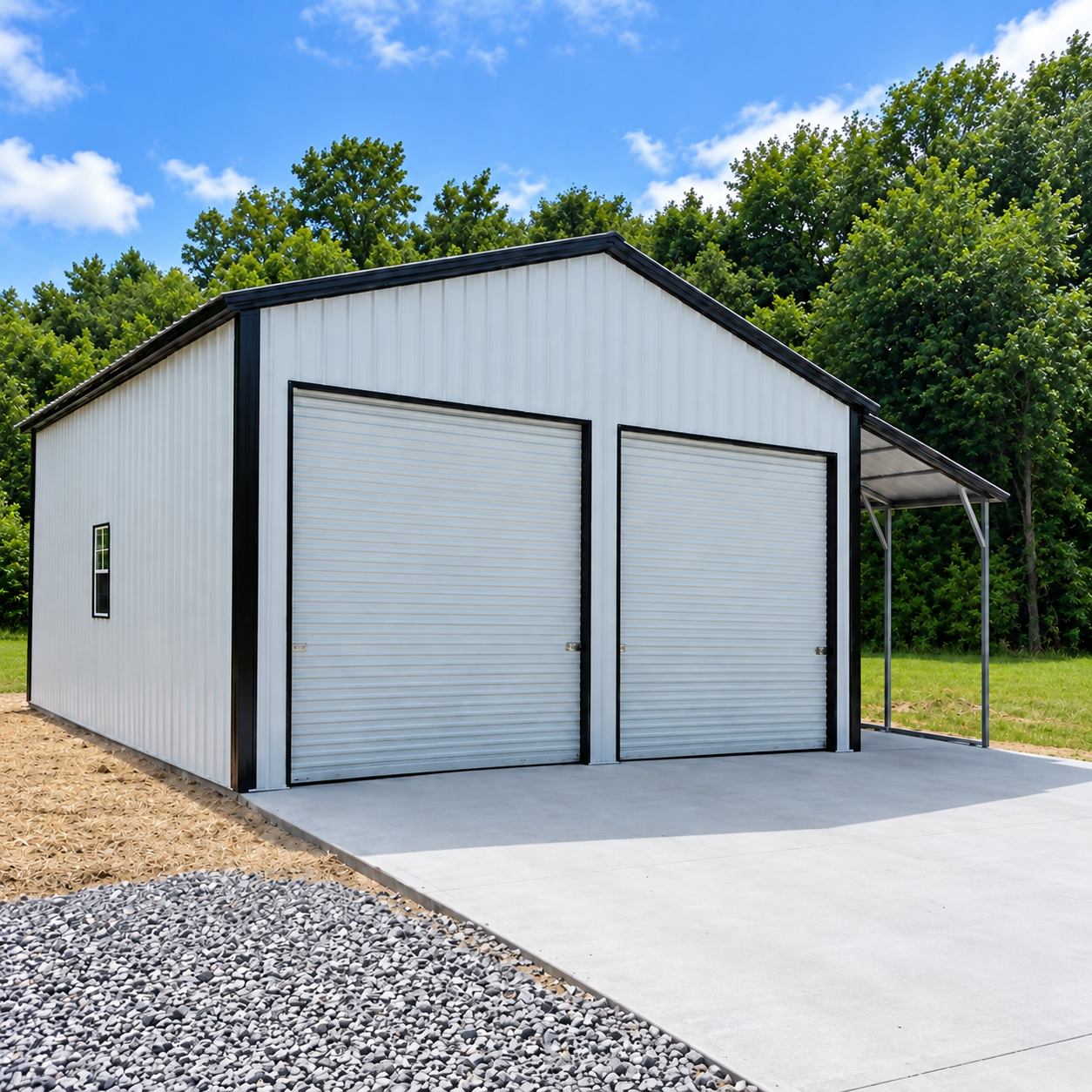 24’x31’x12’ Vertical Building: Mr. Lance Sager's New Metal Garage in Greenville, TN — photo 1
