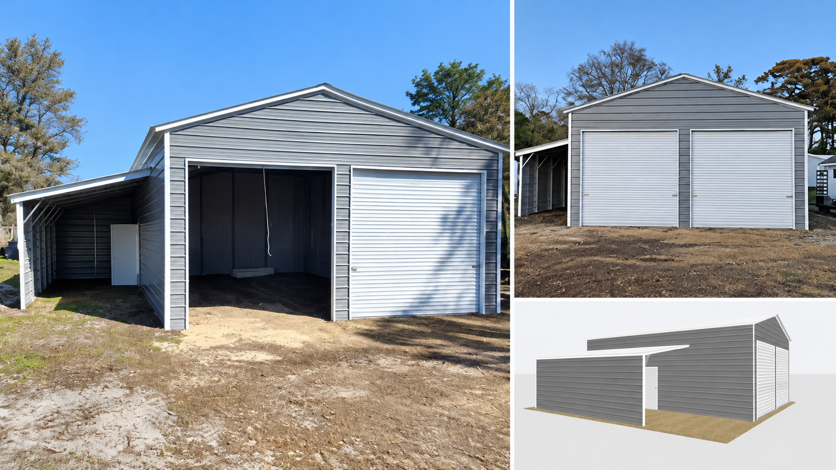 Matthew Vann’s Custom 24' x 35' Metal Garage in Brunswick, North Carolina