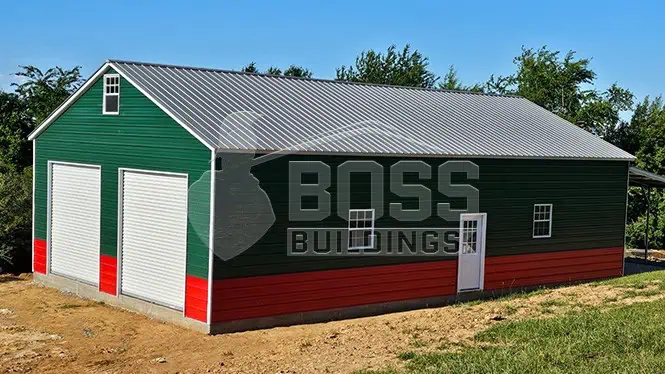 24'x40'x12' Metal Garage Building