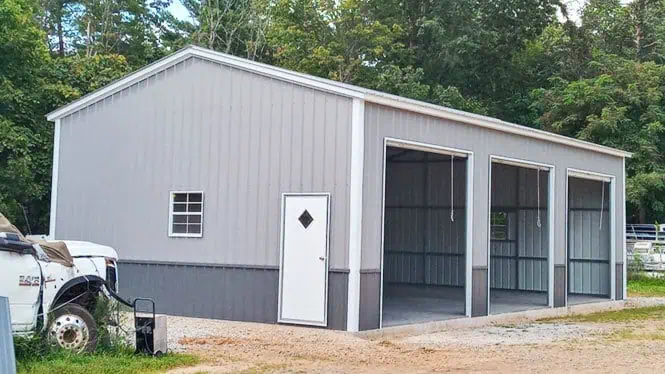 24'x40'x12' Triple Wide Side Entry Garage