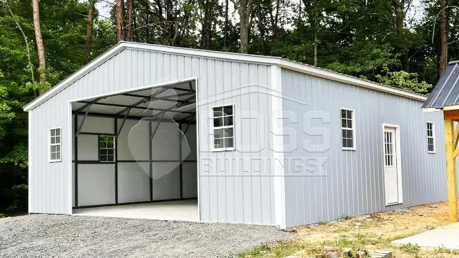 24'x45'x10 Metal Garage