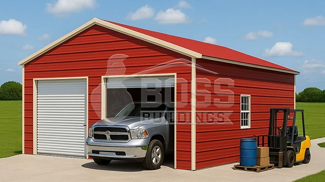 26'x25'x12' Metal Garage