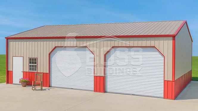 26'x35'x12' Metal Garage
