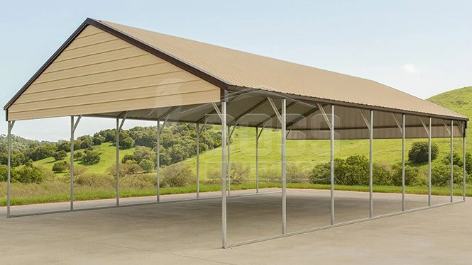 26'x40'x8' A-Frame Three Car Carport