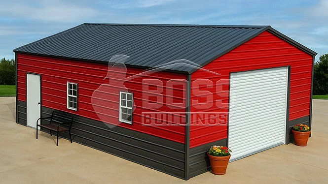 26'x40'x13' Metal Garage
