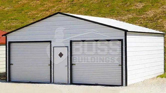 28'x25'x9' A-Frame Boxed Eave Garage