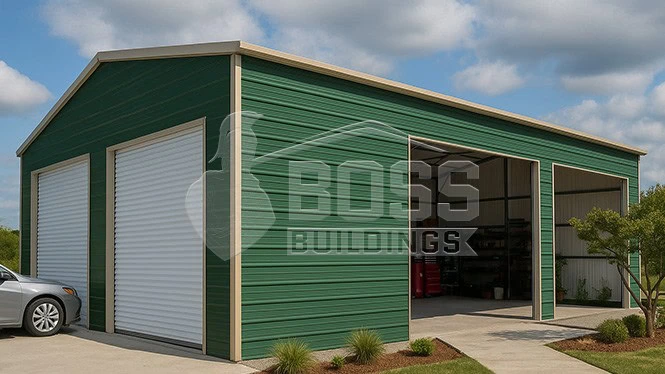 28'x30'x12' Metal Garage