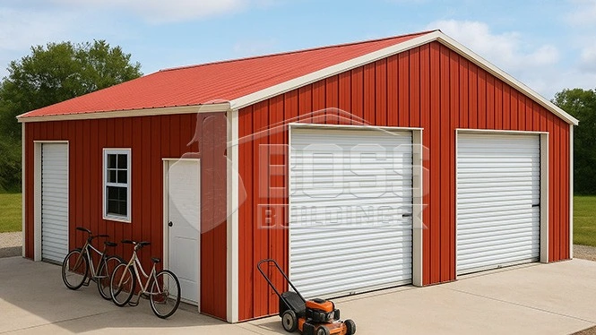 30'x35'x12' Metal Garage