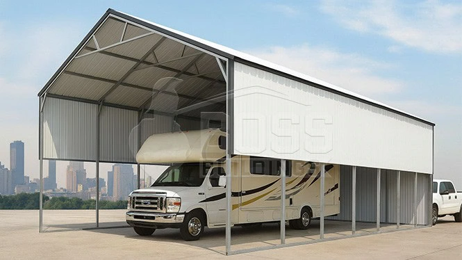 30'x40'x12' Vertical Roof Metal Carport