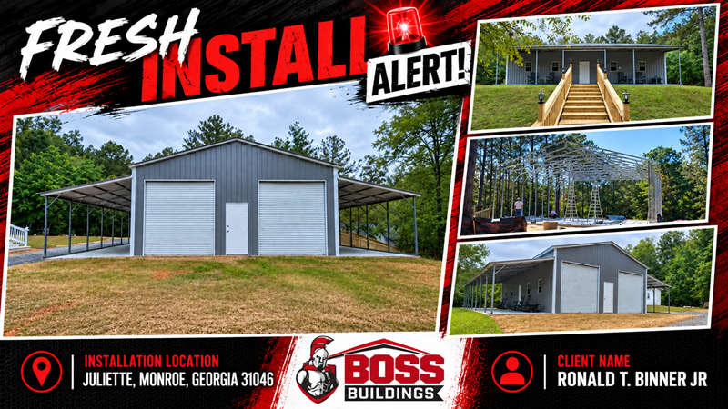 Ronald T. Binner Jr.'s 30' x 50' Metal Building in Monroe, Georgia