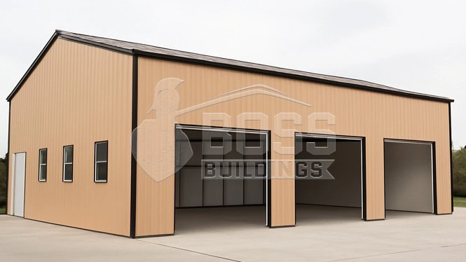 34'x44'x14' Side Entry Commercial Garage