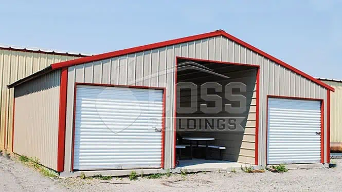 36'x24'x11' Straight Roof Barn