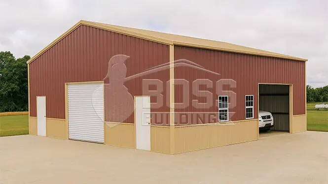 38'x48' Metal Workshop Building