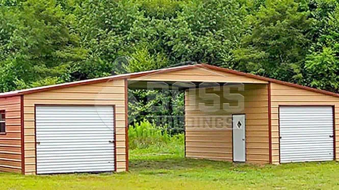 40'x20'x12 A-Frame Straight Roof Barn