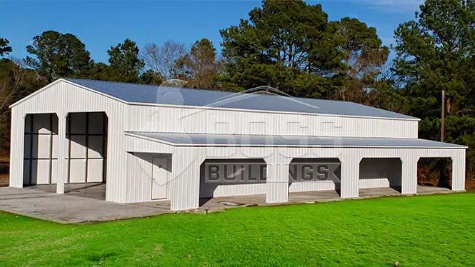 40'x80' Commercial Vertical Roof Garage