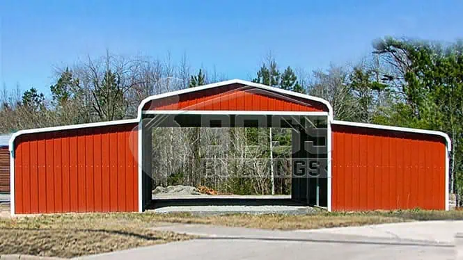 42'x25'x12' Regular Style Horse Barn