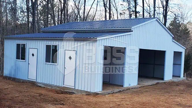 48'x30'x12' Steel Barn