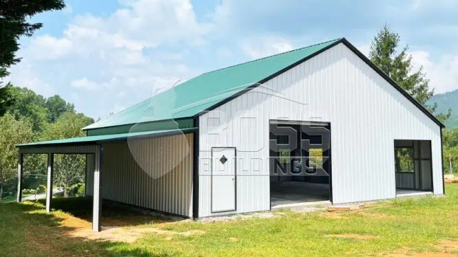 52'x40'x12 Metal Building with Lean to