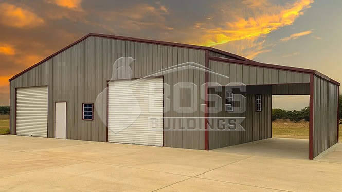 56'x28' Lean-To Commercial Building