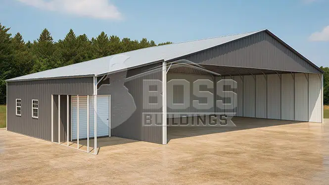 56'x35'x14/11' Commercial Building with Storage