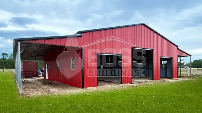 64'x42'x12' Commercial Metal Barn
