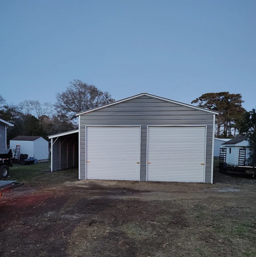 Matthew Vann’s Custom 24' x 35' Metal Garage in Brunswick, North Carolina — photo 1