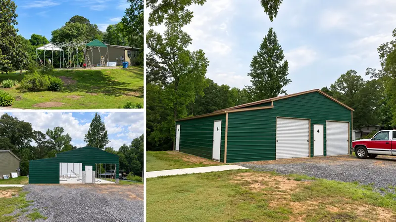 Kenny Gunter's Custom 24' x 30' Metal Building in Alabama
