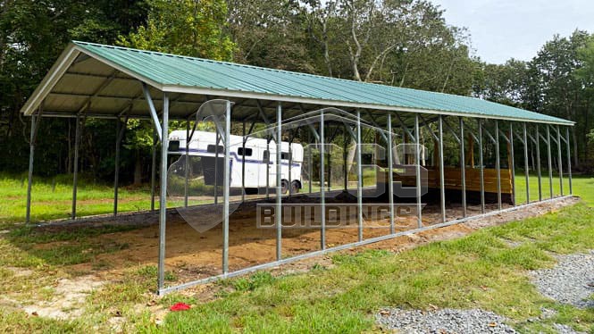 Vertical Roof Style Metal Carports