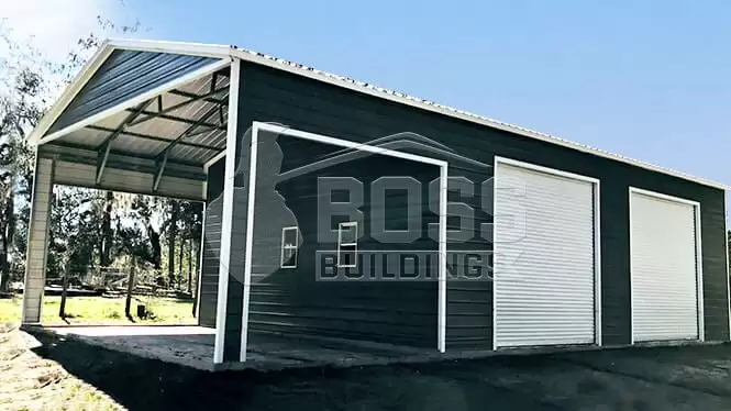 30x51x14 Utility with Side Entry Roll-up Doors