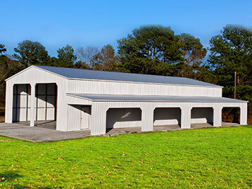46×28 commercial building with lean-to