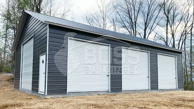 24x50 Metal Garage with a Pitch