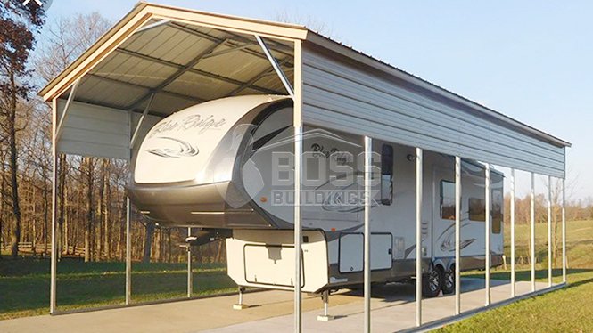 20×40 Vertical Roof RV Cover